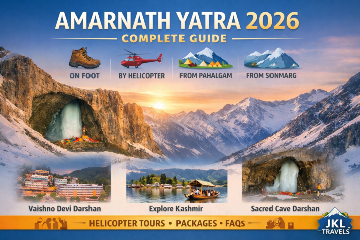 Amarnath Yatra 2026 Complete Guide — History, Routes, Helicopter, Packages, FAQs JKL Travels