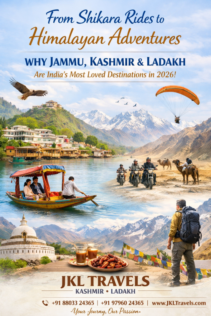 From Shikara Rides to Himalayan Adventures Why Jammu, Kashmir & Ladakh Are India's Most Loved Destinations in 2026