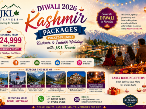 Diwali 2026 Kashmir Packages Pocket-Friendly Kashmir & Ladakh Holidays with JKL Travels