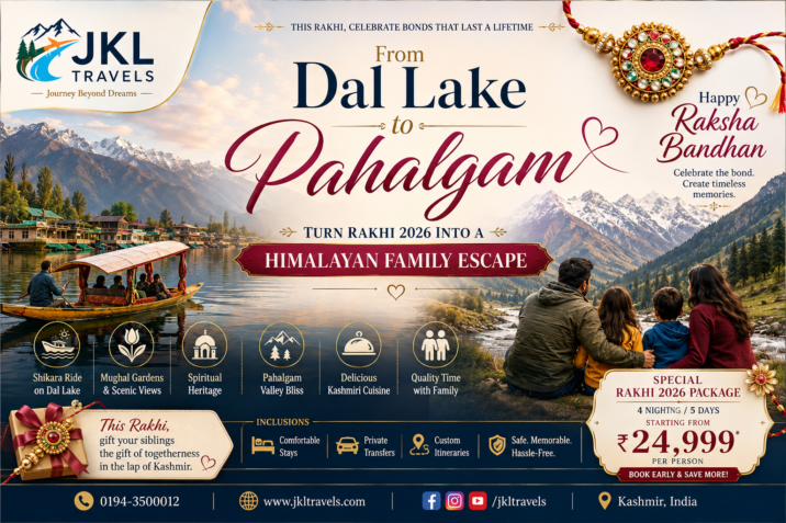 From Dal Lake to Pahalgam Turn Rakhi 2026 Into a Himalayan Family Escape